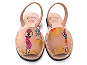 Photo of Hand-painted sandals / Africa 1
