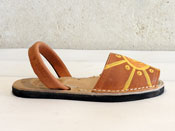 Photo of Hand-painted sandals / Tile