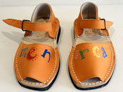 Photo of Friar painted sandals / Orange 2
