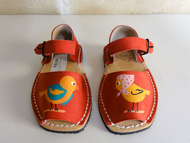 Photo of Friar painted sandals / Red